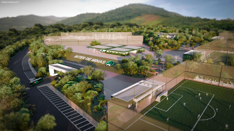Render do projeto do CT Inter de Minas